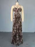 Strap, strapless, lace up, pleated, oversized swing dress