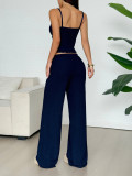 Two piece set of camisole vest pants