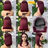 Lace-up glue-free human hair wig