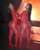 Perspective tight fitting seamless and fun jumpsuit