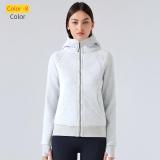 Thick and warm hooded sweatshirt jacket top