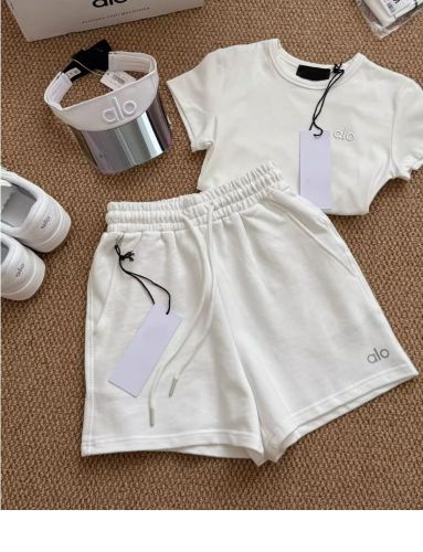 Letter print sports loose straight leg wide leg pants