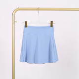 LU848454740523 Ladies' anti glare fitness sports tennis skirt, quick drying pleated skirt, yoga shorts LU