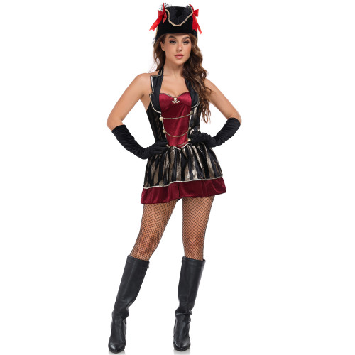 Role playing pirate costume Halloween costume