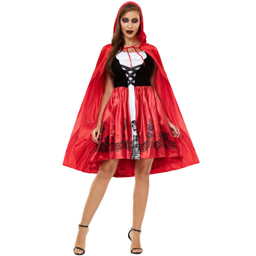 Thickened Halloween cloak, Little Red Riding Hood costume, character uniform