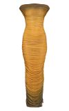 Gradient Tie-Dye Dress Skirt