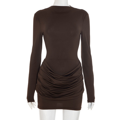 Ruffled Bustled Dress
