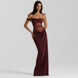 Strap lace dress