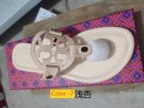 Flat bottomed sandals with anti slip angle and toe clamped flip flops