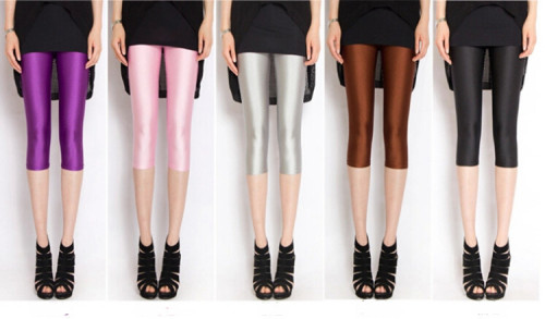 Smooth  Glossy Leggings YJ40055792596