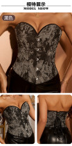Fishbone corset, tight fitting, gathering court shapewear