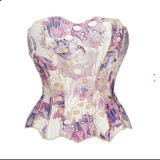 Tight Embroidered Knitted Corset