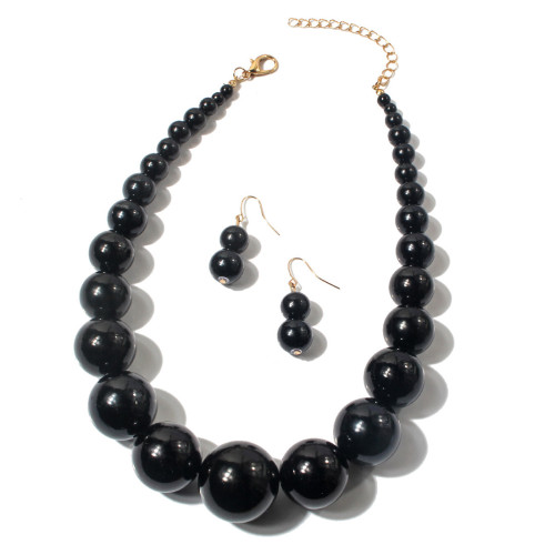 Imitation pearl collarbone chain