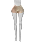 Elastic Glossy Hot Shorts HR25031