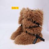 High end tied hairy boots with velvet rivets, fur snow boots