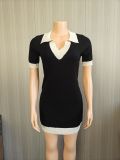 Knitted sweater slim fit dress