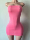 Strapless short skirt dress