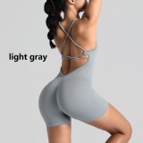 Solid color fitness clothes, quick drying clothes, yoga jumpsuit