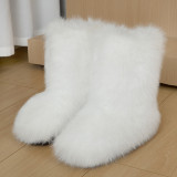 fur furry snow boots and shoesSC986230816981