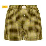 High waisted loose wide leg checkered shorts