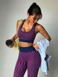 Zebra bra sports bra yoga sports leggings set