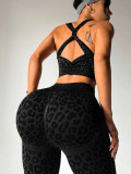 Tight pants women's vest two-piece set