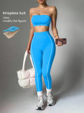 Color blocked patchwork yoga pants