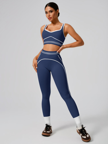 Seamless bra and leggings yoga set