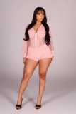 Mesh patchwork ruffle edge jumpsuit