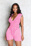 Lace knit jumpsuit