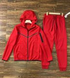 Casual Sporty Multi-Colored Hooded Knit Set YL930486661686
