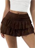 Multi layer cake stacking short skirt lace lace half skirt