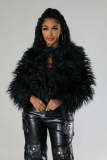 Faux Fur Sweater Short Jacket Fleece Coat M81016