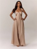 Strap up suspender jumpsuit