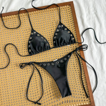 Split two-piece swimsuit set
