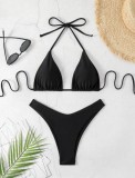 Strap bikini swimsuit