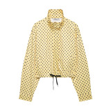 Polka dot jacket+polka dot shorts set S1000823079163