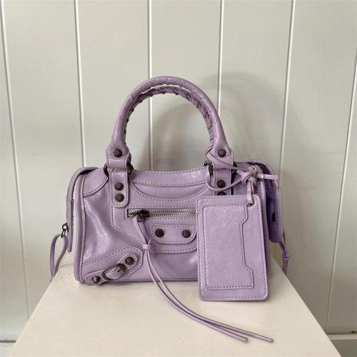 Small rivet hand-held pillow bag, single shoulder crossbody bag