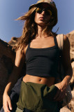 Threaded camisole vest, seamless bra top