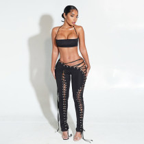 Neck tie vest tie pants two-piece set