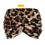 Printed cross sport headband, knotted wide edge tie dye headband, headscarf
