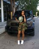 Short camouflage skirt