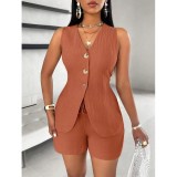Open chest lace up short sleeved shirt
