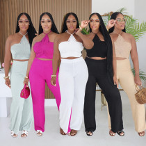 Strap pants set