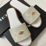 Round headed flat bottomed sandals and slippers