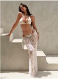 Lace hollow out three piece set