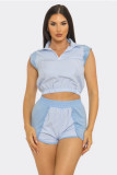 Striped Y2K Vacation Two Piece Set