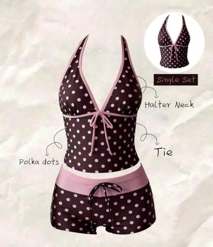 Off shoulder split swimsuit