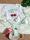 Apron three piece bikini set