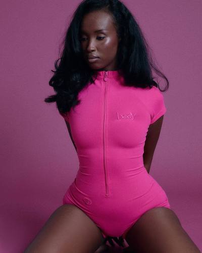 Zipper short sleeved yoga jumpsuit